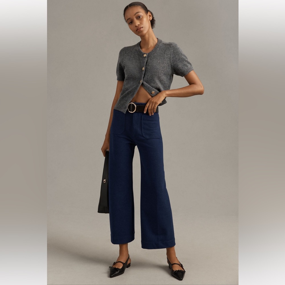 Colette cropped brushed knit pant, FREE nwt!! Dress shirt xs (slim cut)
